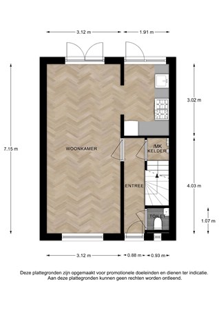 Floorplan - Diepenveenseweg 39, 7413 AL Deventer